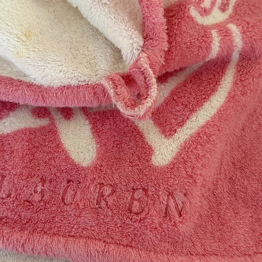 RALPH LAUREN BLUE LABEL HOME Pink Pony/Equestrian Pink/White Beach/Pool Towel
